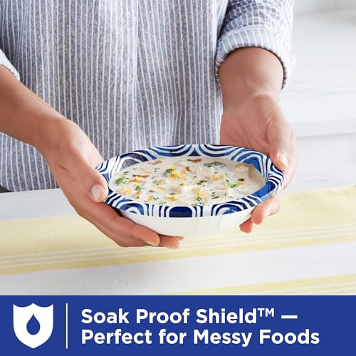 Dixie Ultra, Large Paper Bowls, 20 Oz, 56 Count, Microwave Safe, Compostable, Disposable Bowls Great For Breakfast, Lunch, And Dinner Meals - My Kitchen Products