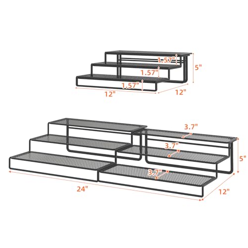 Dmevkic Expandable Can Organizer for Pantry,3-Tier Adjustable Can Organizers and Storage Holds Up to 24 Cans,Can Storage Rack for Pantry,Kitchen,Cabinet - My Kitchen Products