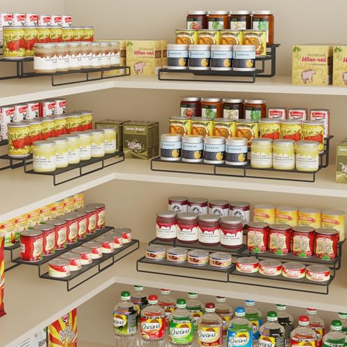 Dmevkic Expandable Can Organizer for Pantry,3-Tier Adjustable Can Organizers and Storage Holds Up to 24 Cans,Can Storage Rack for Pantry,Kitchen,Cabinet - My Kitchen Products