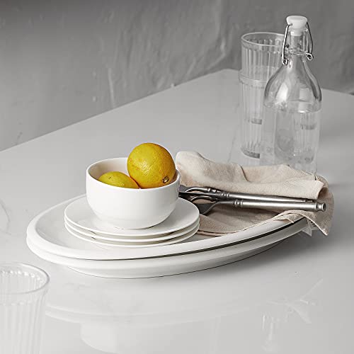DOWAN 16" Serving Platters, Serving Platters for Wedding, Large Oval Porcelain Serving Tray for Entertaining, Dinner Platters for Serving Food Appetizers Meat, Serving Dishes for Parties, Set of 2 - My Kitchen Products