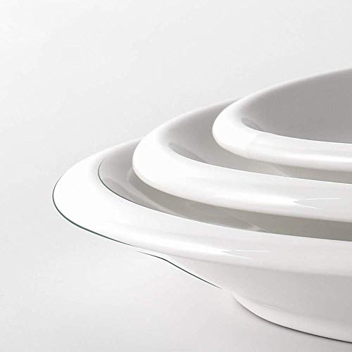 DOWAN Large Serving Platter, 16"/14"/12" Oval Platters Oven Safe, White Serving Plates for Wedding Decor, Ceramic Serving Dish for Entertaining Food, Set of 3 - My Kitchen Products