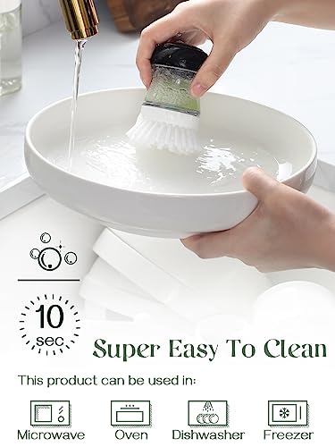 DOWAN Pasta Bowls, 65 oz Large Salad Bowls Set of 2, 10'' Serving Bowls for Wedding, Ceramic Shallow Bowl Plates, Serving Dishes for Entertaining, Microwave Dishwasher Safe - My Kitchen Products