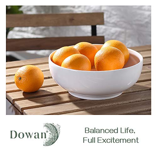 DOWAN Serving Bowls, 9.5" Large Salad Bowls for Entertaining, Side Dishes, Pho, Pasta, Centerpiece Bowls for Dinner Parties, Kitchen Decor, Microwave & Dishwasher Safe, White - My Kitchen Products
