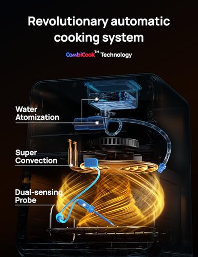 Dreo ChefMaker Combi Fryer, Cook like a pro with just the press of a button, Smart Air Fryer Cooker with Cook probe, Water Atomizer, 3 professional cooking modes, 6 QT - My Kitchen Products