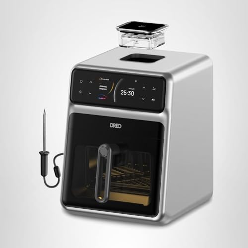 Dreo ChefMaker Combi Fryer, Cook like a pro with just the press of a button, Smart Air Fryer Cooker with Cook probe, Water Atomizer, 3 professional cooking modes, 6 QT - My Kitchen Products