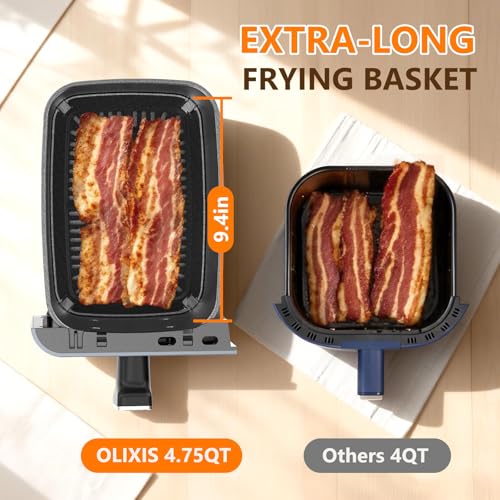 DUMOS 10-in-1 Air Fryer 9.5 QT, Large Airfryer with with 2 Independent Frying Baskets, Sync Finish & Match Cook, Shake Reminder, Wide Temperature 80-450°F, Roast Bake Defrost Dehydrate, Grey - My Kitchen Products