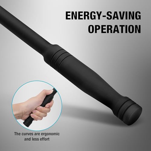 DURATECH Breaker Bar, 1/2'' Drive 24-Inch Breaker Bars Heavy Duty, with 240° Flex Head, Spring-loaded Detent Ball, CR-MO Head, Premium Black Phosphate Finish - My Kitchen Products