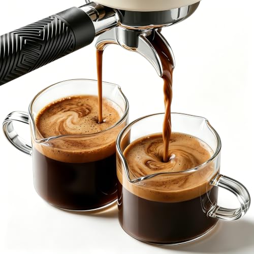 DWTS DANWEITESI Espresso Cups Set of 2: Espresso Machine Accessories, Espresso Shot Cups for Home