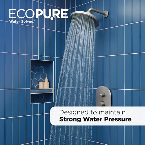 EcoPure EPW2P Pleated Universal Whole Home Water Filter 2-Pack – Fits Standard Capacity Systems – NSF Certified – 30 Micron – Reduces Sediment, Sand, Dirt & Rust – 3-Month Life per Filter - My Kitchen Products