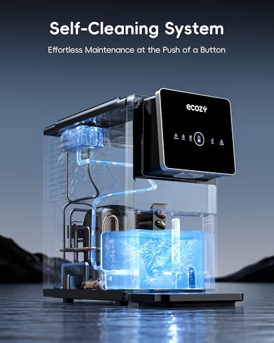 ecozy Nugget Ice Makers Dispenser 40 lbs Per Day Pebble Sonic Ice Machine Countertop, Touch-Free Ice, Self-Cleaning, Mistalo Drop Slim for Home Kitchen Office - My Kitchen Products