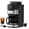 Electactic 10-Cup Drip Coffee Maker with Built In Grinder, Programmable Grind and Brew Coffee Machine with Smart LED Touchscreen, Customizable Strength & Grind Size, Upgrade Black - My Kitchen Products
