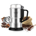 Electric Coffee Grinder & Spice Grinder, 150W Fast Grinding with Stainless Steel Blades | for Coffee Beans, Spices, Seeds, Herbs | Dry Food Mill | Mini Kitchen Grinder (With handle) - My Kitchen Products
