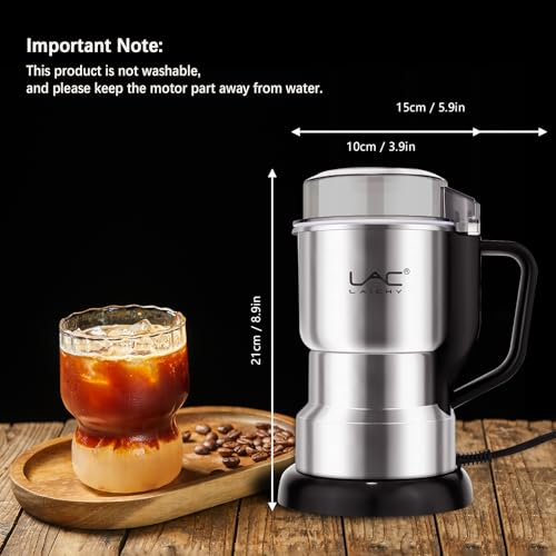 Electric Coffee Grinder & Spice Grinder, 150W Fast Grinding with Stainless Steel Blades | for Coffee Beans, Spices, Seeds, Herbs | Dry Food Mill | Mini Kitchen Grinder (With handle) - My Kitchen Products