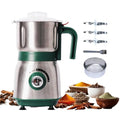 Electric Grinder for Kitchen - 500W Grain Mill with 3 Stainless Steel Blades, Versatile Spice Grinder for Coffee, Grinding Spices, Bean, Grains, Nuts (Green) - My Kitchen Products