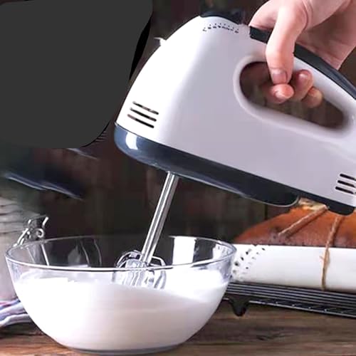 Electric Hand Mixer, 7 Speed Egg and Flour Automatic Mixing with Whisk for Cooking of Bread, Cake (1) - My Kitchen Products