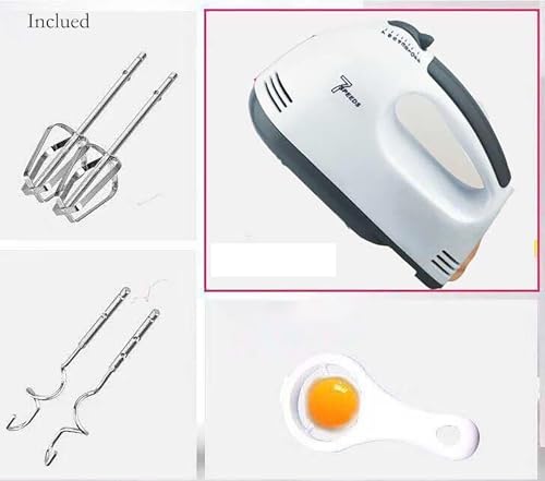 Electric Hand Mixer, 7 Speed Egg and Flour Automatic Mixing with Whisk for Cooking of Bread, Cake (1) - My Kitchen Products