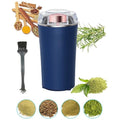 Electric Herb Grinder 200W Powerful Fast Grinding for Dry Spices Flower Buds with Brush, Easy On/Off One-Touch Push Button Powder Grinder Perfect For Herbs, Spices, Nuts, Grains and Coffee Beans - My Kitchen Products