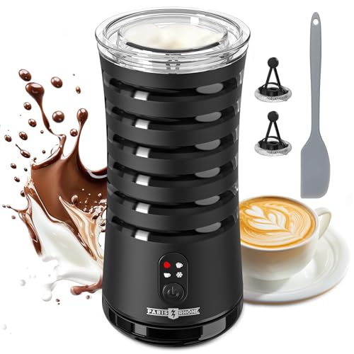 Electric Milk Frother, Paris Rhône 4-in-1 Milk Steamer and Frother, Hot & Cold Foam Milk Warmer with Temperature Control, Auto Shut-Off Frothers for Coffee, Latte,Macchiato, Cappuccino - My Kitchen Products