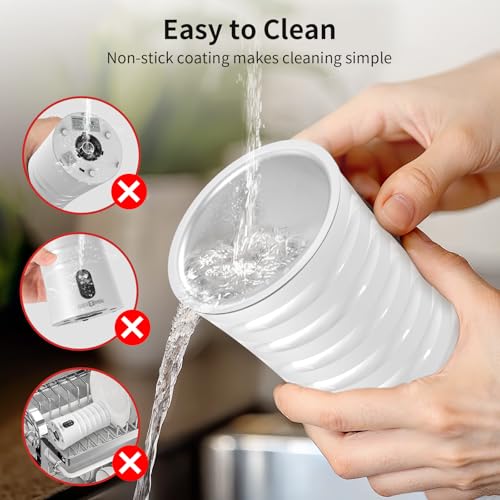 Electric Milk Steamer and Frother, Hot & Cold Foam Milk Warmer with Temperature Control, Auto Shut-Off Frothers for Coffee, Latte, Cappuccino, Macchiato - My Kitchen Products