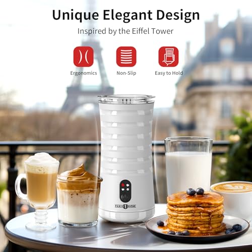 Electric Milk Steamer and Frother, Hot & Cold Foam Milk Warmer with Temperature Control, Auto Shut-Off Frothers for Coffee, Latte, Cappuccino, Macchiato - My Kitchen Products