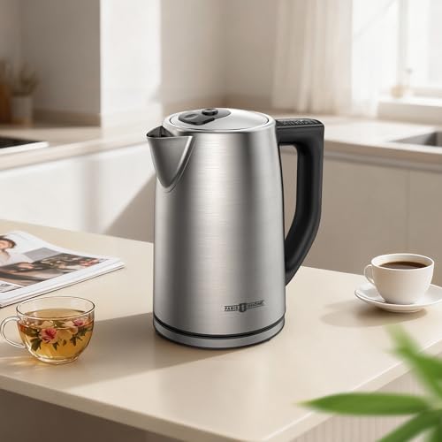 Electric Tea Kettle, PARIS RHÔNE 6 Precise Temperature Presets 1.7L Stainless Steel Electric Kettle Temperature Control,1500W Fast Boiling Hot Water for Oolong & Green Tea with Strix Control - My Kitchen Products