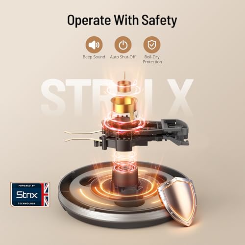 Electric Tea Kettle, PARIS RHÔNE 6 Precise Temperature Presets 1.7L Stainless Steel Electric Kettle Temperature Control,1500W Fast Boiling Hot Water for Oolong & Green Tea with Strix Control - My Kitchen Products