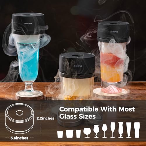 Electric Whiskey Smoker Kit, Rechargeable Cocktail Smoker with 6 Wood Chips, Flameless Heating System, Old Fashioned Drink Smoker Kit, Bourbon Whiskey Gifts for Men,Dad,Husband - My Kitchen Products