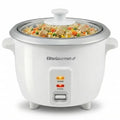 Elite Gourmet ERC-003X Electric Rice Cooker with Automatic Keep Warm Makes Soups, Stews, Grains, Hot Cereals, 6 Cups Cooked (3 Cups Uncooked), White - My Kitchen Products