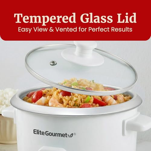 Elite Gourmet ERC-003X Electric Rice Cooker with Automatic Keep Warm Makes Soups, Stews, Grains, Hot Cereals, 6 Cups Cooked (3 Cups Uncooked), White - My Kitchen Products