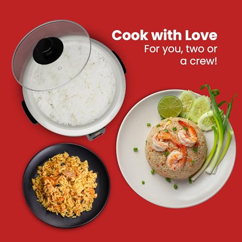 Elite Gourmet ERC003BX Electric Rice Cooker with Automatic Keep Warm Makes Soups, Stews, Grains, Hot Cereals, 6 Cups Cooked (3 Cups Uncooked), Black - My Kitchen Products