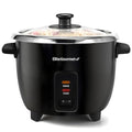 Elite Gourmet ERC006SS 6-Cup Electric Rice Cooker with Stainless Steel Inner Pot, Makes Soups, Stews, Porridges, Grains and Cereals, 6 cup (3 cups uncooked), Black - My Kitchen Products