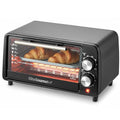 Elite Gourmet ETO449X Countertop Toaster Oven, 9.5Qt / 4-Slice Capacity, Fits 8'' Pizza, 800W Quartz Heating, 200–450°F Adjustable Temperature, 30-Min Timer, Compact Mini Oven, Black - My Kitchen Products