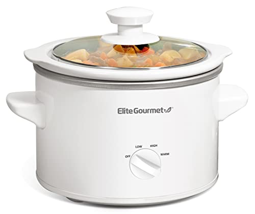 Elite Gourmet MST-250XW Electric Ceramic Slow Cooker, Adjustable Temp - My Kitchen Products