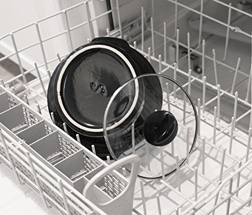 Elite Gourmet MST-350B Electric Slow Cooker, Adjustable Temp, Entrees, Sauces, Stews & Dips, Dishwasher Safe Glass Lid & Crock (3 Quart, Black) - My Kitchen Products