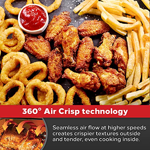 Emeril Lagasse Everyday 360 Stainless Steel Air Fryer, 360° Quick Cook Technology, XL capacity, 9-in-1, 12 Pre-Set Cooking Functions including Bake, Rotisserie, Broil, Pizza, Slow Cook, Toaster - My Kitchen Products
