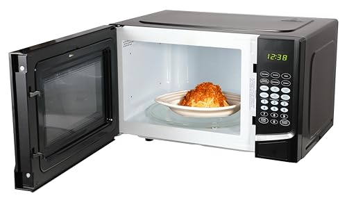 Emerson MW9255B Countertop Microwave Oven, 6 Pre-Programmed Settings, Removable Glass Turntable and Child Safety Lock, 0.9 Cu ft, 900W, Black - My Kitchen Products