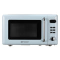 Emerson MWR7020BL Retro Compact Countertop Microwave Oven with Button Control, LED Display, 700W 5 Power Levels, 8 Auto Menus, Glass Turntable and Child Safe Lock, 0.7, Thunderbird Blue - My Kitchen Products