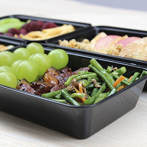 Enther Meal Prep Containers Single Lids, Food Storage Bento BPA Free | Stackable | Reusable Lunch Boxes, Microwave/Dishwasher, Freezer Safe,Portion Control (28 oz), 20 Pack 1 Compartment - My Kitchen Products