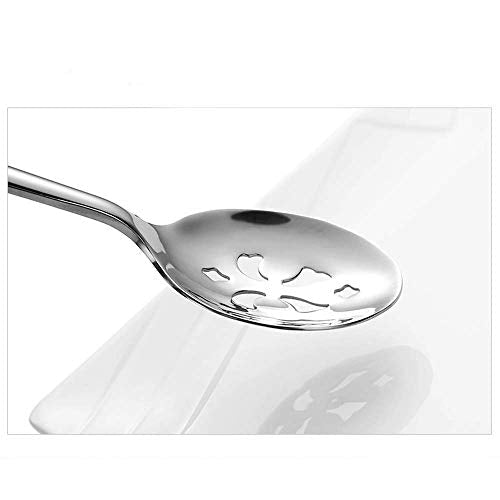 Enwinner Serving Spoons*2 Slot Spoons* 2 Forks *2 Buffet Colander Stainless Steel Banquet Set, Set of 6. Lenght 9" (6-spoon forks set) - My Kitchen Products