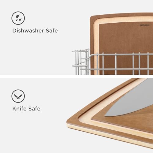 Epicurean Gourmet Series Cutting Board, 17.5-Inch by 13-Inch, Nutmeg/Natural - My Kitchen Products