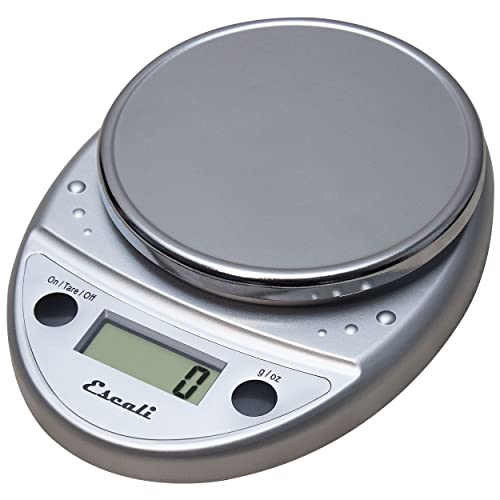 Escali Primo Digital Food Scale Multi-Functional Kitchen Scale and Baking Scale for Precise Weight Measuring and Portion Control, 8.5 x 6 x 1.5 inches, Chrome - My Kitchen Products