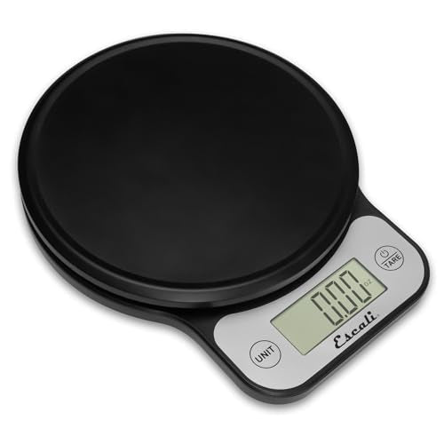 Escali Telero Digital Food Scale, Multi-Functional Kitchen Scale, Precise Weight Measuring and Portion Control, 7.62 x 6.1 x 1.28 inches, Black (T136) - My Kitchen Products
