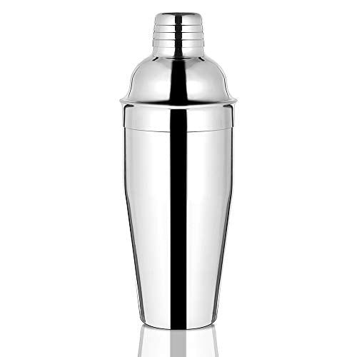 Etens Bar Cocktail Shaker, 24 oz Martini Shaker Drink Mixer with Built-In Strainer for Bartending - Stainless Steel