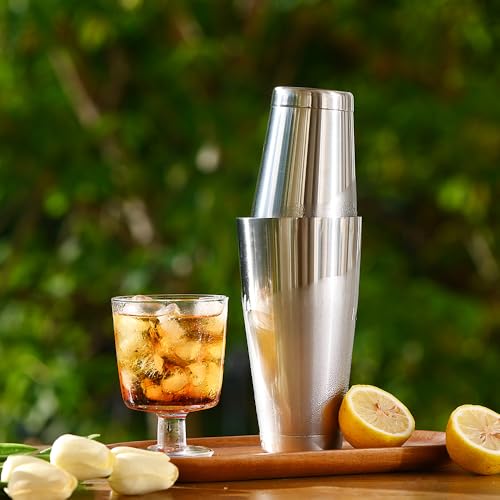Etens Bulk Commercial Cocktail Shakers 6pc Set, Professional Boston Shakers, Weighted Cocktail Shaker Tins for Bartending - Stainless Steel Bar Shaker Set for Restaurants & Bars - Silver - My Kitchen Products