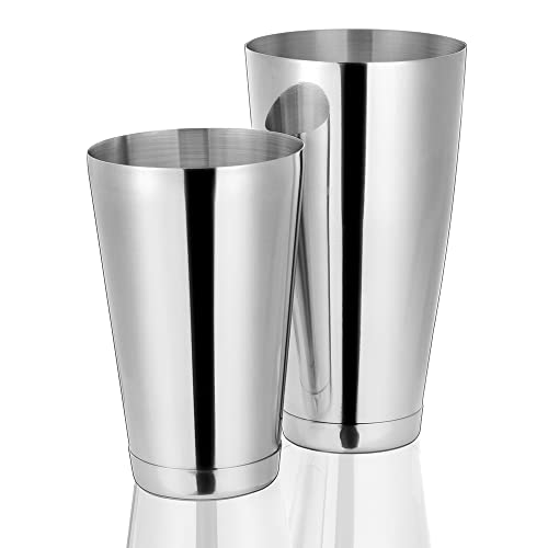 Etens Cocktail Shaker Tins Set Stainless Steel, Pro Bar Style Boston Shakers