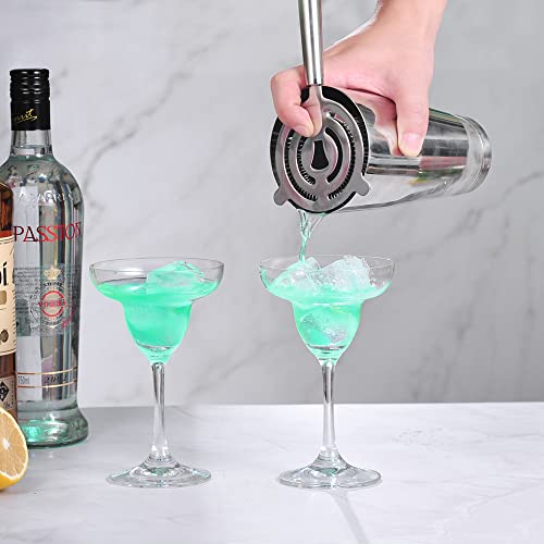 Etens Cocktail Shaker Tins Set Stainless Steel, Pro Bar Style Boston Shakers Bartending, Two Piece Martini Shaker Cup Drink Mixer for Bartender – Silver Bar Tools Weighted Metal Shaking Tin - My Kitchen Products