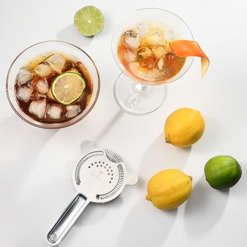 Etens Cocktail Strainer 2 Pack, Bulk Bar Strainers for Bartending, Martini Strainer for Boston Shaker Mixing Glass, Bartender Hawthorne Strainer w/Removable Spring – Bar Supplier for Restaurant - My Kitchen Products