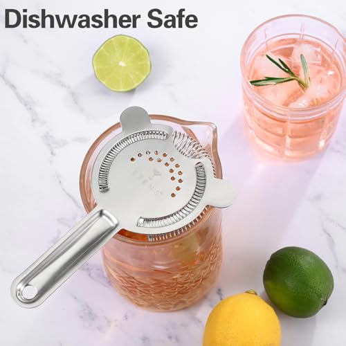 Etens Cocktail Strainer 2 Pack, Bulk Bar Strainers for Bartending, Martini Strainer for Boston Shaker Mixing Glass, Bartender Hawthorne Strainer w/Removable Spring – Bar Supplier for Restaurant - My Kitchen Products