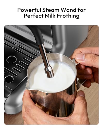 EUHOMY Espresso Machine with Grinder, 20 Bar Professional Espresso Coffee Maker for Home,with Milk Frother for Latte, Cappuccino & Barista-Style - My Kitchen Products