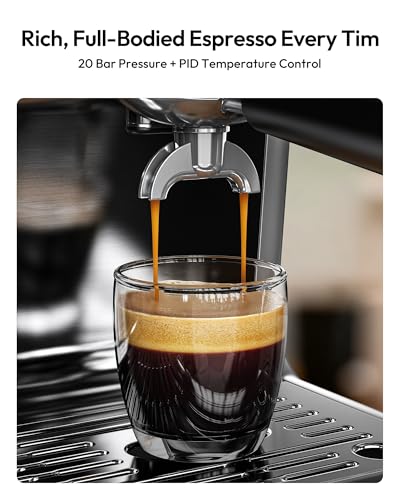 EUHOMY Espresso Machine with Grinder, 20 Bar Professional Espresso Coffee Maker for Home,with Milk Frother for Latte, Cappuccino & Barista-Style - My Kitchen Products